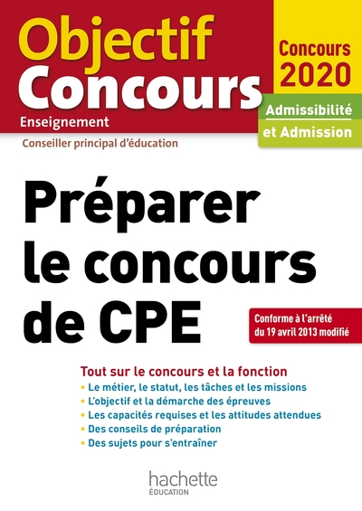 Image de Préparer Le Concours De CPE 2020