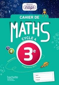 Picture of Cahier de maths Mission Indigo 3e - éd. 2017