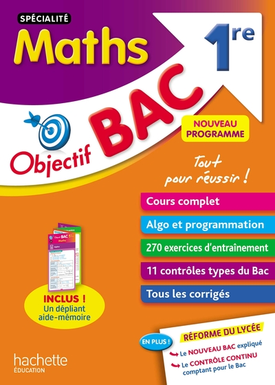 Picture of Objectif Bac SPECIALITE Maths 1re