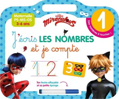Picture of Miraculous - Ardoise J'écris les nombres et je compte (3-6 ans)