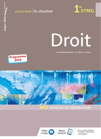 Picture of En situation Droit 1re STMG - Livre élève - Éd. 2019