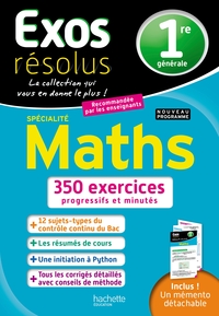 Picture of Exos résolus SPECIALITE Maths 1re
