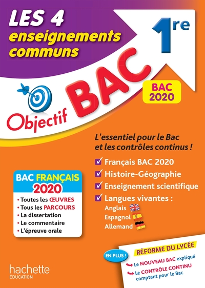Picture of Objectif Bac 1re Enseignements communs BAC 2020