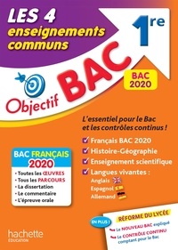 Picture of Objectif Bac 1re Enseignements communs BAC 2020