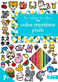 Picture of Colos pixels - avec crayons de couleur