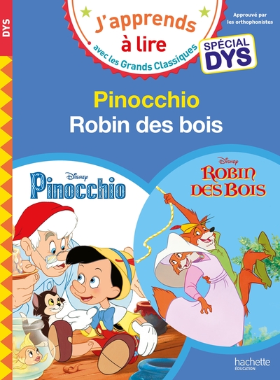 Image de Disney - Pinocchio / Robin des Bois - Spécial DYS (dyslexie)