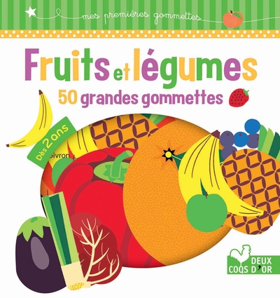 Image de Fruits et légumes - 50 grandes gommettes