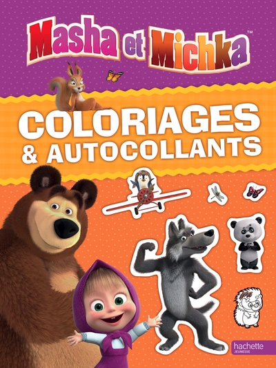 Image de Masha et Michka - Coloriages et autocollants