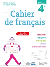 Picture of Cahier de français cycle 4 / 4e - éd. 2019