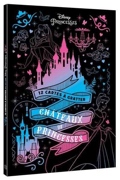 Image de DISNEY PRINCESSES - Les Ateliers - Bloc - 12 cartes à gratter - Châteaux de princesses