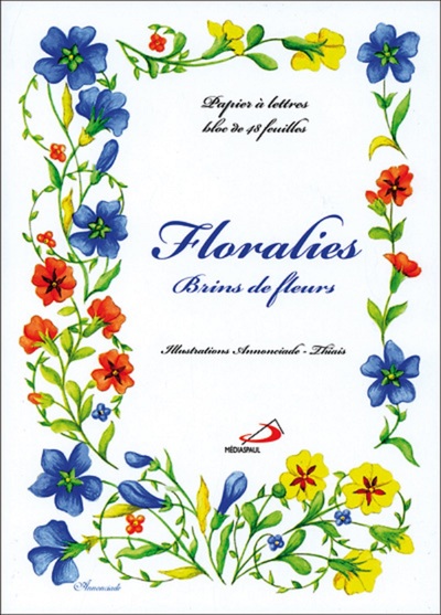Picture of PAPIER A LETTRES FLORALIES BRINS BPL14