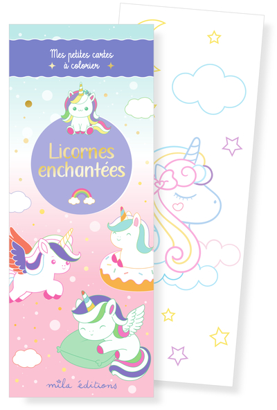 Image de Licornes enchantées - Mes petites cartes à colorier