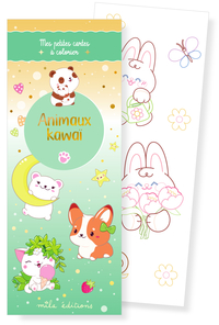 Picture of Animaux kawaï - Mes petites cartes à colorier
