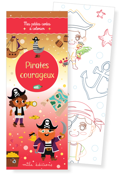 Image de Pirates courageux - Mes petites cartes à colorier
