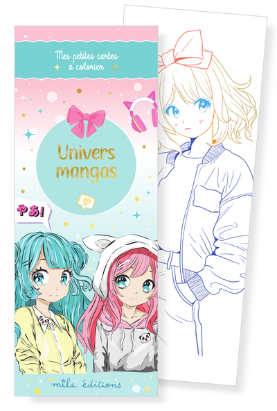 Image de Univers mangas - Mes petites cartes à colorier