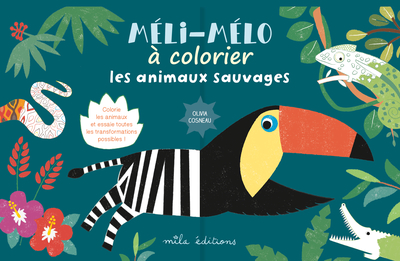 Image de Méli-mélo à colorier : Les animaux sauvages