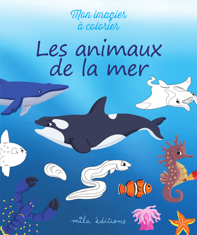 Image de Mon imagier à colorier : les animaux de la mer