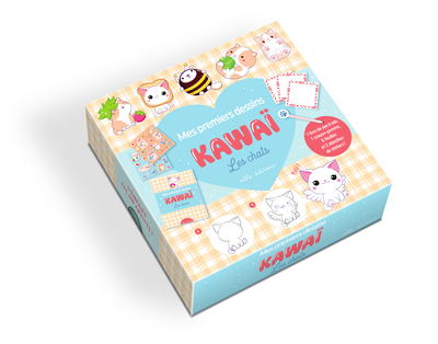 Image de Mes premiers dessins kawaï - Les chats (coffret)