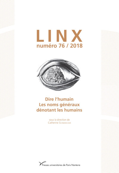 Picture of Dire l'humain. Les noms généraux dénotant les humains