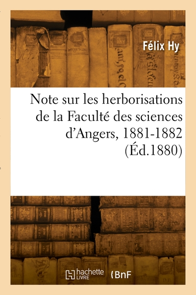 Picture of Note sur les herborisations de la Faculté des sciences d'Angers, 1881-1882