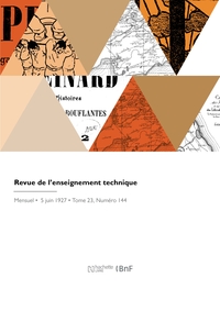 Picture of Revue de l'enseignement technique