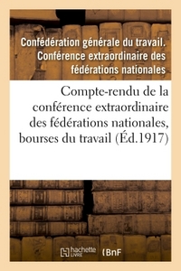 Image de Compte-rendu de la conférence extraordinaire des fédérations nationales, bourses du travail