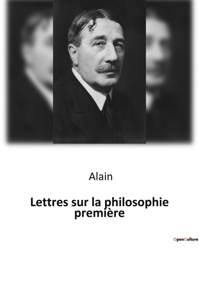 Picture of Lettres sur la philosophie première