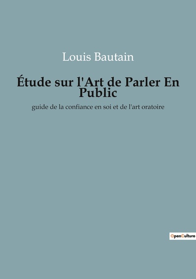 Image de Étude sur l'Art de Parler En Public