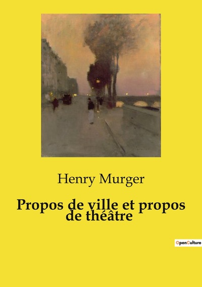 Image de Propos de ville et propos de théâtre