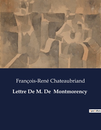 Picture of Lettre De M. De  Montmorency