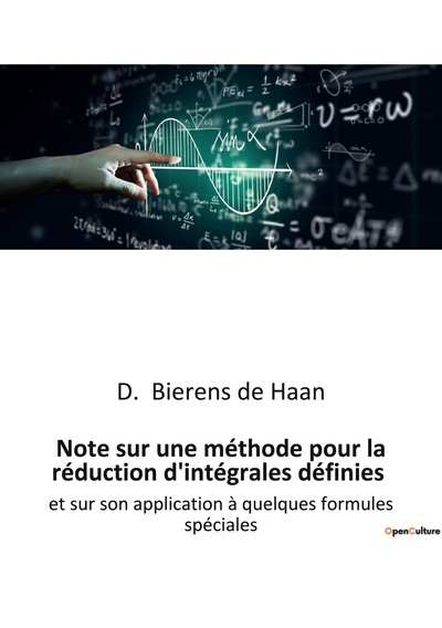 Picture of Note sur une méthode pour la réduction d'intégrales définies