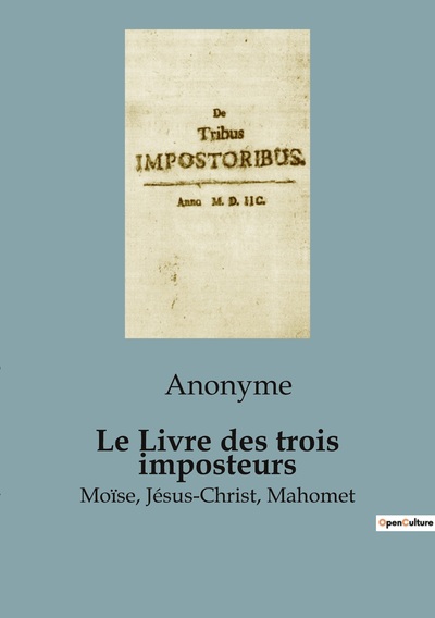 Image de Le Livre des trois imposteurs