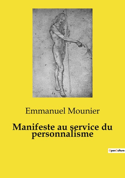 Picture of Manifeste au service du personnalisme