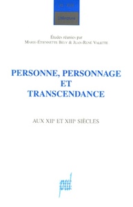 Image de Personnes, personnages et transcendance aux XIIe et XIIIe siècles