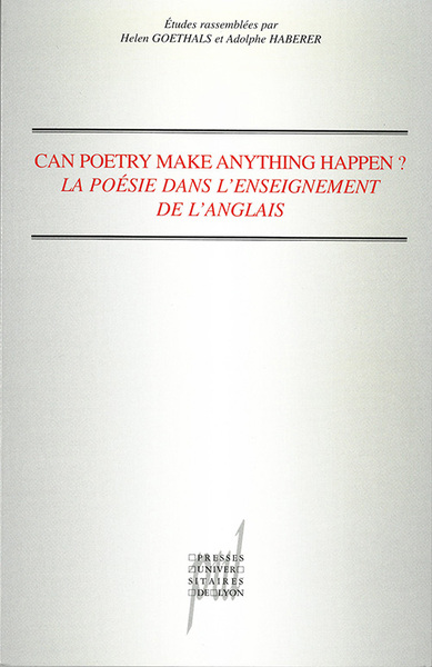 Picture of Can poetry make anything happen?