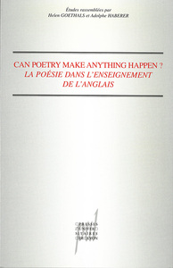 Image de Can poetry make anything happen?