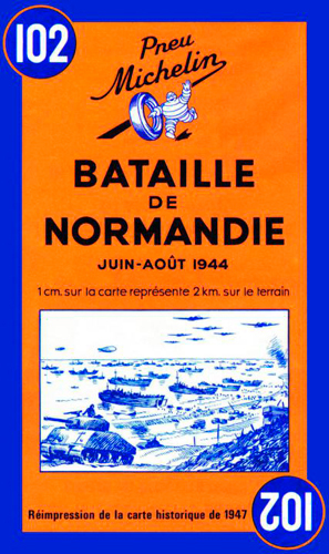Picture of Carte Bataille de Normandie - juin-août 1944 / Battle of Normandy -June-August 1994