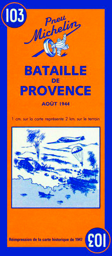 Picture of Carte Bataille de Provence - août 1944 / Battle of Provence - August 1944
