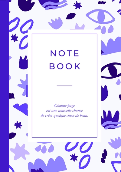 Image de Carnet motifs Violet