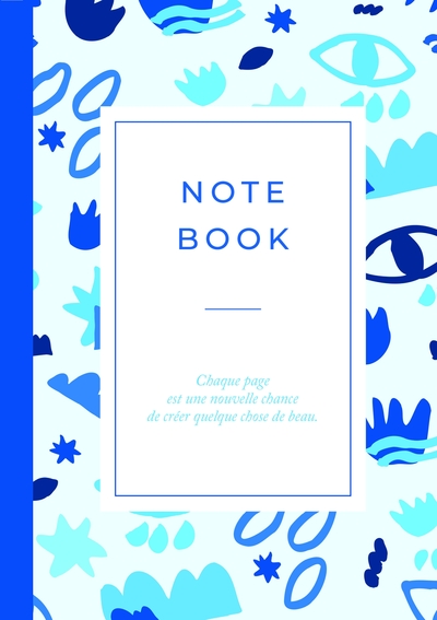 Image de Carnet motifs Bleu