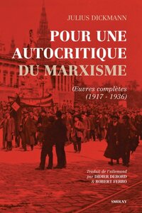 Picture of Pour une autocritique du marxisme - oeuvres complètes, 1917-1936