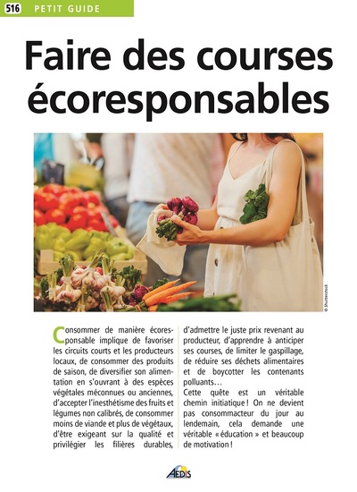 Image de FAIRE DES COURSES ECORESPONSABLES