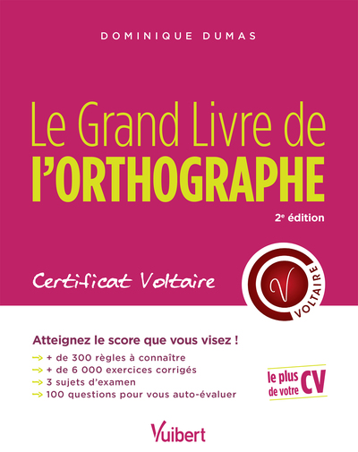 Image de Le Grand Livre de l'orthographe - Certificat Voltaire