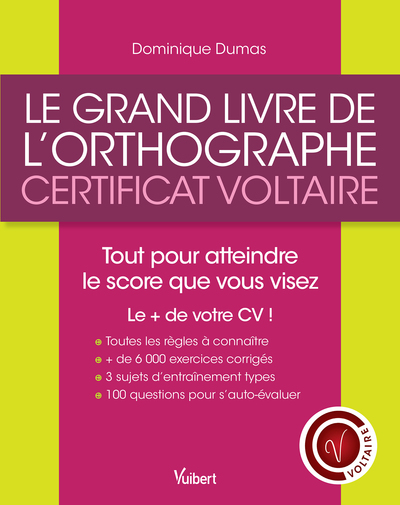 Picture of Le Grand Livre de l'orthographe - Certificat Voltaire