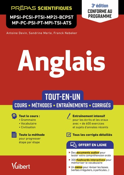 Image de Anglais MPSI - PCSI - PTSI - MP2I - BCPST - MP - PC - PSI - PT - MPI - TSI - ATS - Tout-en-un