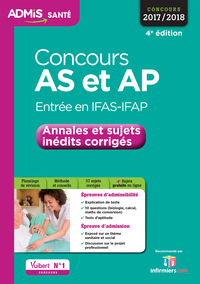 Picture of Concours AS et AP - Entrée en IFAS-IFAP - Annales et sujets inédits corrigés