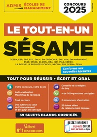 Picture of Le tout-en-un SÉSAME - 39 sujets blancs - Écrits et oraux - Tutos offerts