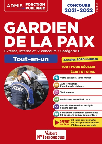Image de Concours Gardien de la paix - Catégorie B - Admis - Tout-en-un