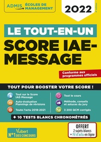 Image de Le tout-en-un Score IAE-MESSAGE - 12 tests blancs - Fil d'actu offert