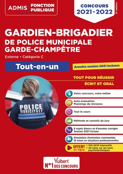 Image de Concours Gardien-brigadier de police municipale et Garde-champêtre - Catégorie C - Tout-en-un